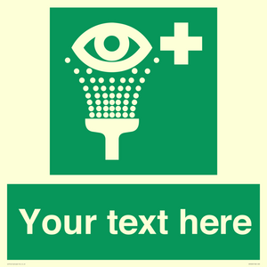 Custom Eye Wash Station Sign